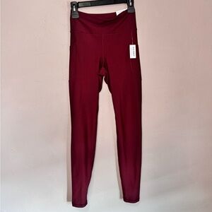 Old Navy Powersoft Burgundy High-Rise Leggings